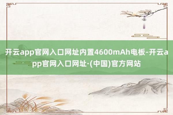 开云app官网入口网址内置4600mAh电板-开云app官网入口网址·(中国)官方网站