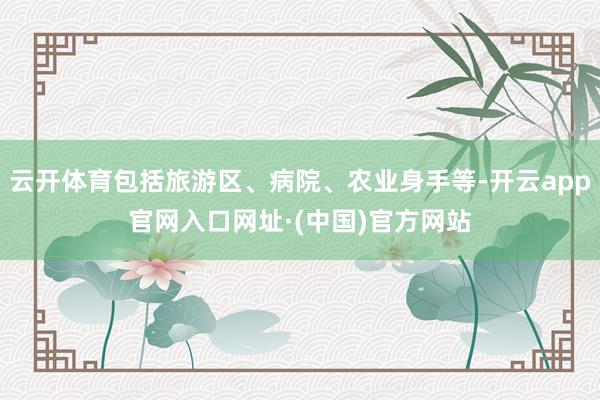 云开体育包括旅游区、病院、农业身手等-开云app官网入口网址·(中国)官方网站
